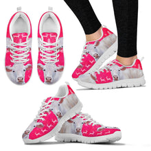 Load image into Gallery viewer, Charolais Cattle Cow Christmas Running Shoes For Women- Free Shipping