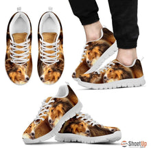 Load image into Gallery viewer, Customized Dog Print (Black/White) Running Shoes For Men-Free Shipping Limited Edition