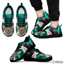 Load image into Gallery viewer, Cornish Rex Cat Print (Black/White) Running Shoes For Men-Free Shipping Limited Edition