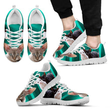 Load image into Gallery viewer, Cornish Rex Cat Print (Black/White) Running Shoes For Men-Free Shipping Limited Edition