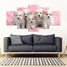 Load image into Gallery viewer, Cute Bichon Frise Print Piece Framed Canvas- Free Shipping