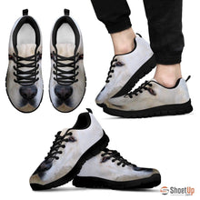 Load image into Gallery viewer, Central Asian Shepherd Dog (White/Black) Running Shoes For Men-Free Shipping