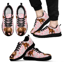 Load image into Gallery viewer, Chesapeake Bay Retriever Print Sneakers For Men(White/Black)- Express Shipping