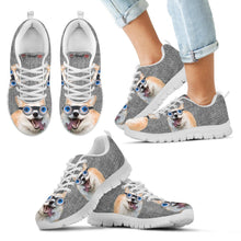 Load image into Gallery viewer, Cardigan Welsh Corgi With Eye Glasses Print Running Shoes For Kids-Free Shipping