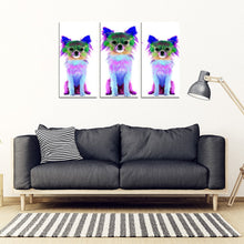 Load image into Gallery viewer, Colorful Chihuahua Dog Print 5 Piece Framed Canvas- Free Shipping