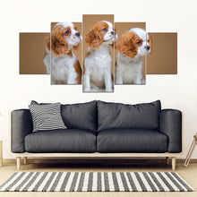 Load image into Gallery viewer, Cavalier King Charles Spaniel Print- Piece Framed Canvas- Free Shipping