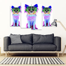 Load image into Gallery viewer, Colorful Chihuahua Dog Print 5 Piece Framed Canvas- Free Shipping