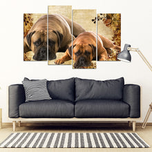 Load image into Gallery viewer, Bullmastiff Print- Piece Framed Canvas- Free Shipping