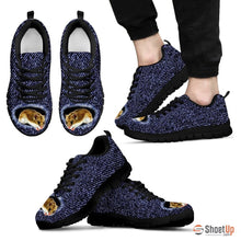 Load image into Gallery viewer, Chinese Hamster Printed (Black/White) Running Shoes For Men-Free Shipping Limited Edition