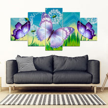 Load image into Gallery viewer, Butterfly Print-5 Piece Framed Canvas- Free Shipping