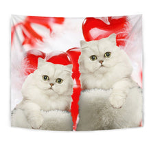 Load image into Gallery viewer, Cute Persian Cat On Red Print Tapestry-Free Shipping