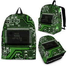 Load image into Gallery viewer, Circuit Board Pattern Backpack (Design 1) - Free Express Shipping
