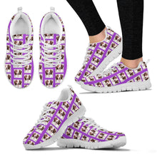 Load image into Gallery viewer, Brittany Dog Pattern Print Sneakers For Women- Express Shipping