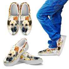 Load image into Gallery viewer, Chinook Dog Print Slip Ons For Kids- Express Shipping