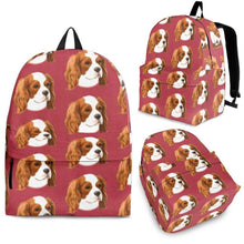 Load image into Gallery viewer, Cavalier King Charles Spaniel Dog Print Backpack-Express Shipping