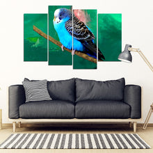 Load image into Gallery viewer, Budgie Or Budgerigar (Common Parakeet ) Parrot Print 5 Piece Framed Canvas- Free Shipping