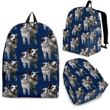 Load image into Gallery viewer, Australian Shepherd Dog Print Backpack-Express Shipping