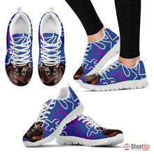 Load image into Gallery viewer, Burmese Cat  Print (White/Black) Running Shoes For Women-Free Shipping