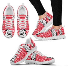 Load image into Gallery viewer, Cute Bulldog2 Print Christmas Running Shoes For Women- Free Shipping