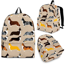 Load image into Gallery viewer, Cardigan Welsh Corgi Dog Print Backpack- Express Shipping
