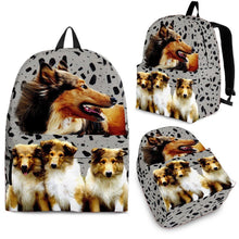 Load image into Gallery viewer, Collie Dog Print Backpack- Express Shipping