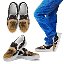 Load image into Gallery viewer, Brussels Griffon (Griffon Bruxellois) Print Slip Ons For Kids-Express Shipping