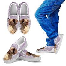 Load image into Gallery viewer, Braque du Bourbonnais Dog Print Slip Ons For Kids-Express Shipping