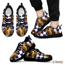 Load image into Gallery viewer, Bracco Italiano Dog (White/Black) Running Shoes For Men-Free Shipping