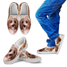Load image into Gallery viewer, Cavapoo Print Slip Ons For Kids- Express Shipping