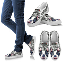 Load image into Gallery viewer, Cute Boston Terrier Print Slip Ons For Women-Free Shipping