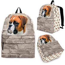 Load image into Gallery viewer, Boxer Dog Print Backpack- Express Shipping