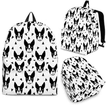 Load image into Gallery viewer, Boston Terrier Print Backpack- Express Shipping