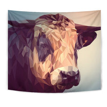 Load image into Gallery viewer, Cattle Cow Vector Art Print Tapestry-Free Shipping