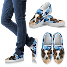 Load image into Gallery viewer, Cardigan Welsh Corgi Print Slip Ons For Women- Express Shipping