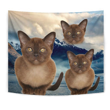 Load image into Gallery viewer, Burmese Cat Print Tapestry-Free Shipping