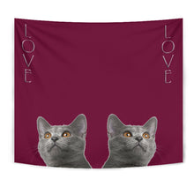 Load image into Gallery viewer, Chartreux Cat Print Tapestry-Free Shipping