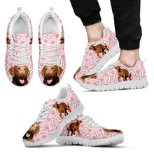Load image into Gallery viewer, Chesapeake Bay Retriever Print Sneakers For Men(White/Black)- Express Shipping