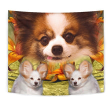 Load image into Gallery viewer, Cute Papillon Dog Print Tapestry-Free Shipping