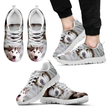 Load image into Gallery viewer, Canadian Eskimo Print Running Shoes For Men (White/Black)- Express Shipping