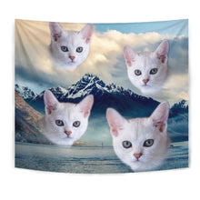 Load image into Gallery viewer, Burmilla Cat On Mountain Print Tapestry-Free Shipping