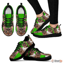 Load image into Gallery viewer, California Spangled Cat Running Shoes (Black/White) For Women-Free Shipping