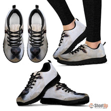 Load image into Gallery viewer, Central Asian Shepherd Dog (White/Black) Running Shoes For Women-Free Shipping