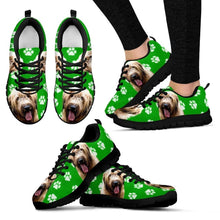 Load image into Gallery viewer, Briard Dog Print (Black/White) Running Shoes For Women-Express Shipping