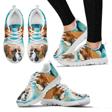 Load image into Gallery viewer, Boxer Dog Print Sneakers For Women- Free Shipping