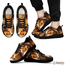 Load image into Gallery viewer, Customized Dog Print (Black/White) Running Shoes For Men-Free Shipping Limited Edition