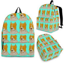 Load image into Gallery viewer, American Staffordshire Terrier Dog Print Backpack-Express Shipping