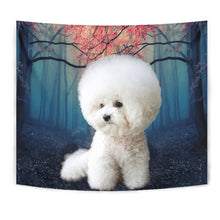Load image into Gallery viewer, Cute Bichon Frise Print Tapestry-Free Shipping