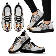 Load image into Gallery viewer, Customized Dog Print (Black) Sneakers For Womenn design by Siam Lie Liau-Free Shipping