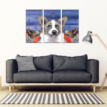 Load image into Gallery viewer, Cardigan Welsh Corgi Print-5 Piece Framed Canvas- Free Shipping