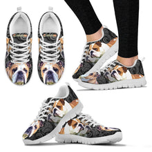 Load image into Gallery viewer, Bulldog On Black-Women's Running Shoes-Free Shipping